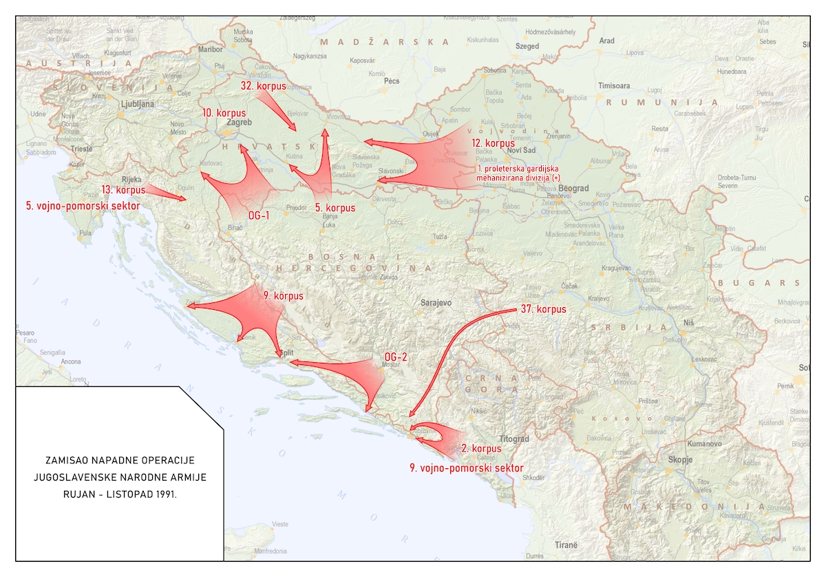 Zamisao i propast napadne operacije JNA – rujan – listopad 1991. godine; Tomislav Kovačević