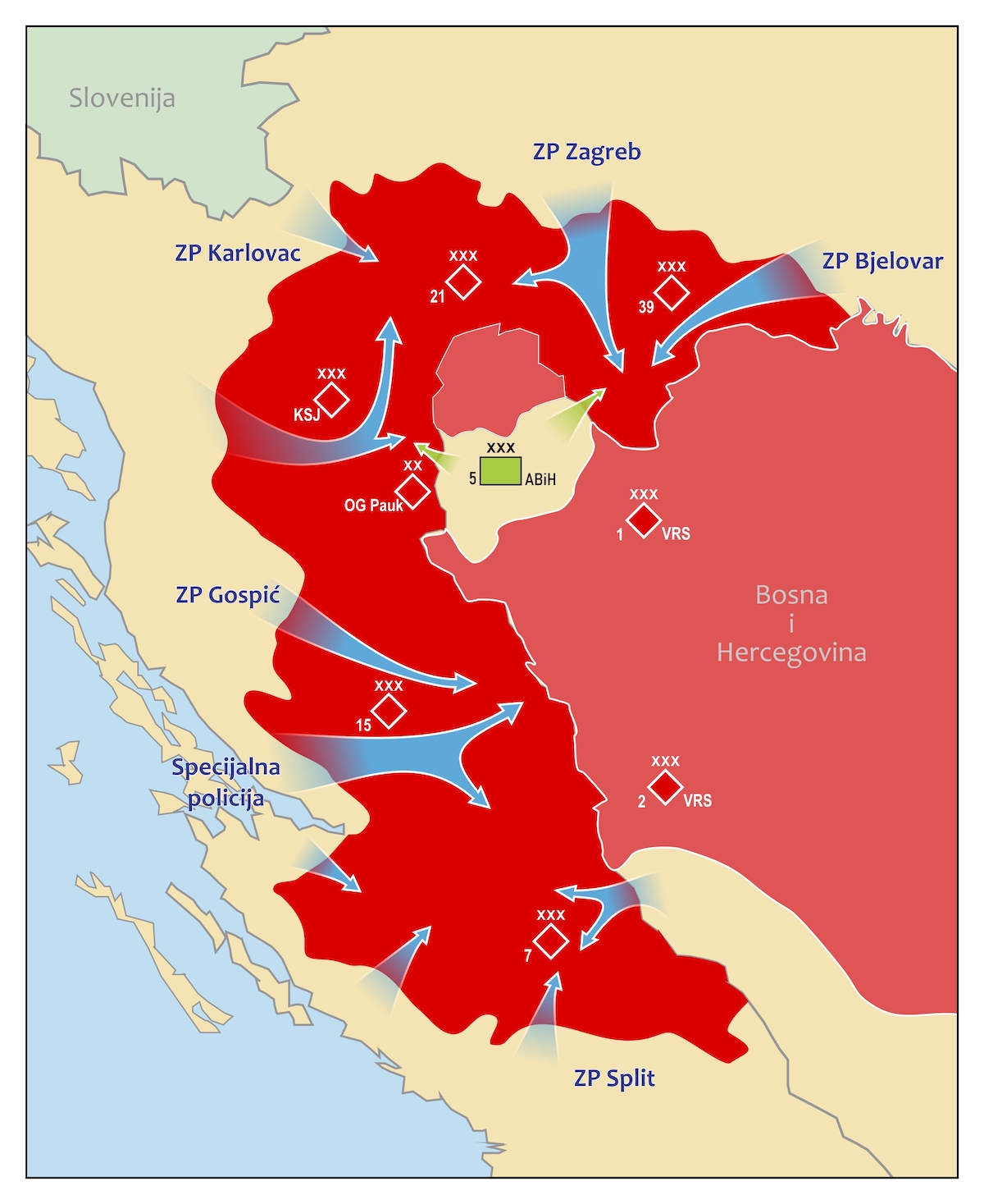 Operacija „Oluja“ – operacija oslobađanja sjeverne Dalmacije, Like, Korduna i Banovine u kolovozu 1995. godine. Tomislav Kovačević